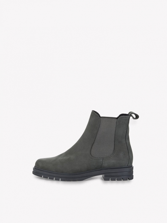 Tamaris Lederstiefelette - Grau Warmfutter Tamaris Lederstiefelette - Grau Warmfutter
