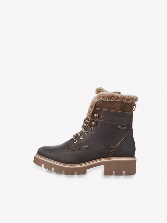Tamaris Lederstiefelette - Braun Warmfutter Tamaris Lederstiefelette - Braun Warmfutter
