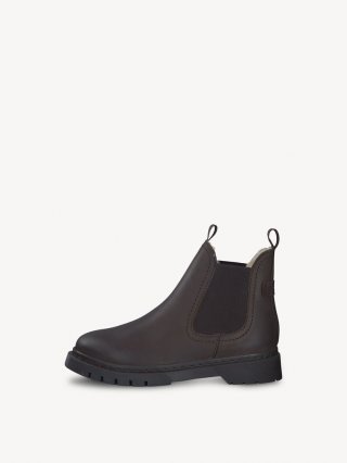 Tamaris Lederstiefelette - Braun Warmfutter