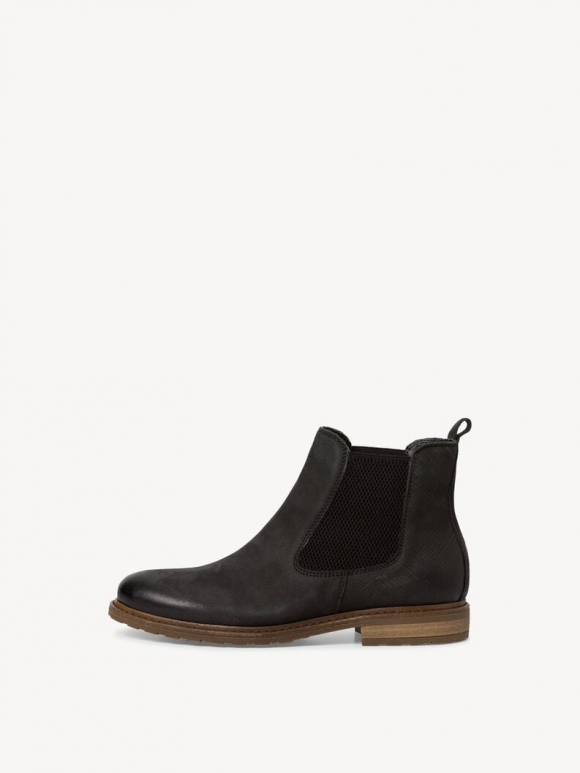 Tamaris Leder Chelsea Boot - Schwarz