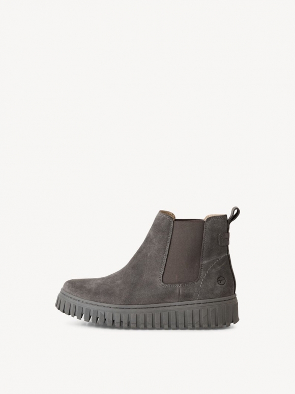 Tamaris Leder Chelsea Boot - Grau Tamaris Leder Chelsea Boot - Grau