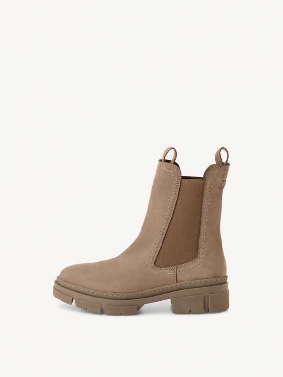 Tamaris Leder Chelsea Boot - Beige