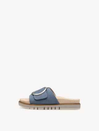 Tamaris Lederpantolette - Blau Tamaris Lederpantolette - Blau
