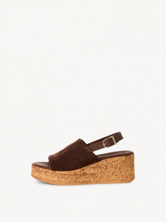 Tamaris Ledersandalette - Braun