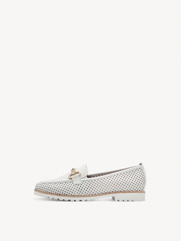 Tamaris Lederslipper - Weiß Tamaris Lederslipper - Weiß