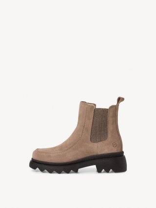 Tamaris Leder Chelsea Boot - Beige