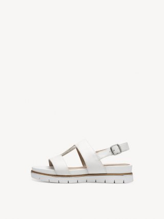 Tamaris Ledersandalette - Weiß