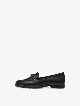 Tamaris Lederslipper - Schwarz Tamaris Lederslipper - Schwarz