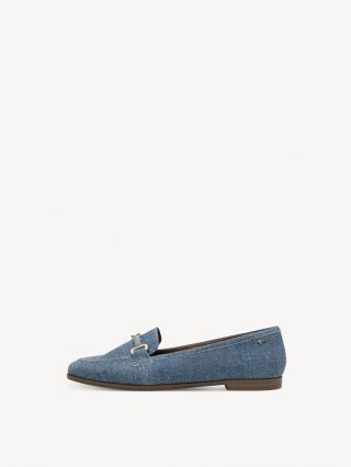 Tamaris Lederslipper - Blau