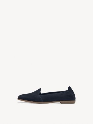 Tamaris Lederslipper - Blau
