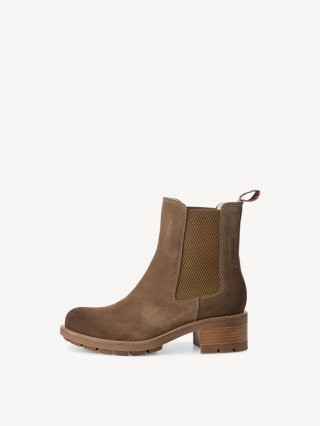 Tamaris Leder Chelsea Boot - Braun