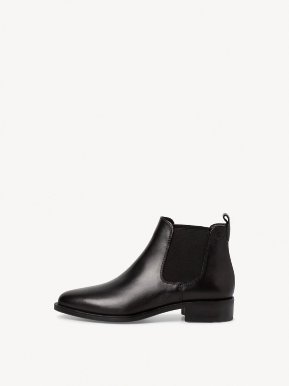 Tamaris Leder Chelsea Boot - Schwarz