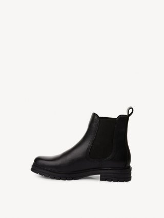 Tamaris Leder Chelsea Boot - Schwarz