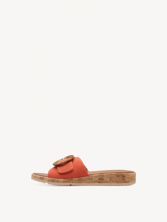 Tamaris Lederpantolette - Orange