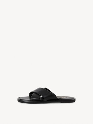 Tamaris Lederpantolette - Schwarz Tamaris Lederpantolette - Schwarz