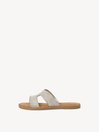 Tamaris Lederpantolette - Silber Tamaris Lederpantolette - Silber