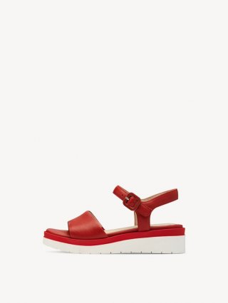 Tamaris Ledersandalette - Rot