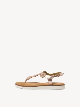 Tamaris Ledersandale - Metallic