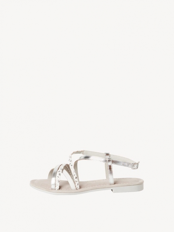 Tamaris Ledersandale - Metallic