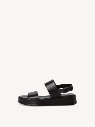 Tamaris Ledersandalette - Schwarz