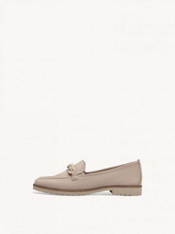 Tamaris Lederslipper - Beige