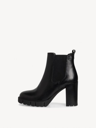 Tamaris Leder Chelsea Boot - Schwarz Tamaris Leder Chelsea Boot - Schwarz