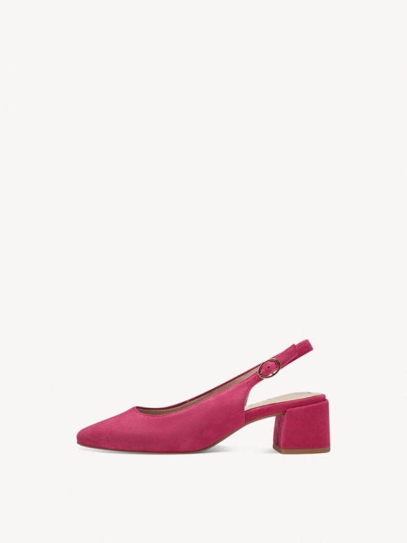 Tamaris Lederslingpumps - Pink Tamaris Lederslingpumps - Pink