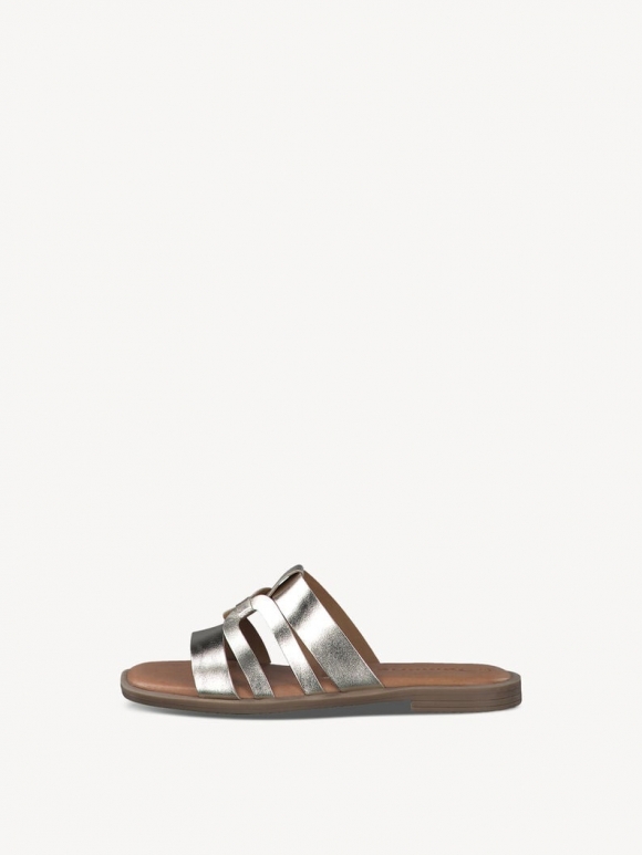 Tamaris Lederpantolette - Gold