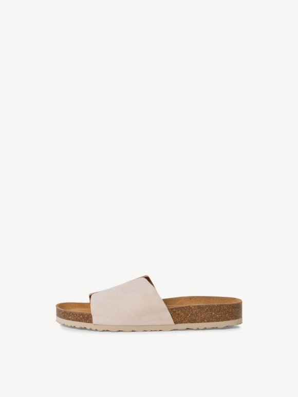 Tamaris Lederpantolette - Beige Tamaris Lederpantolette - Beige