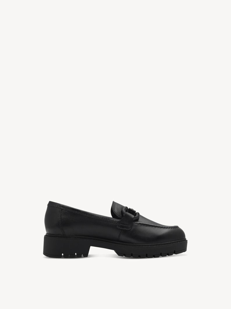 Tamaris Lederslipper - Schwarz