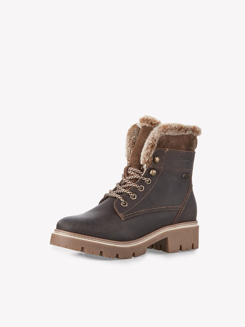 Tamaris Lederstiefelette - Braun Warmfutter
