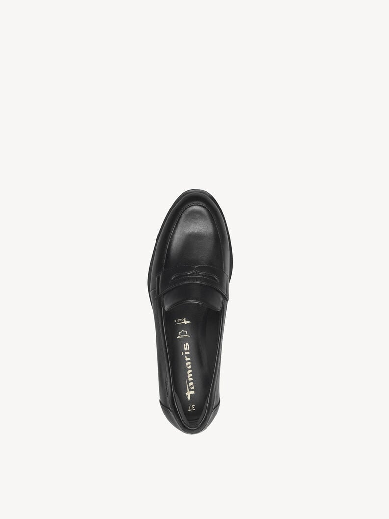 Tamaris Lederslipper - Schwarz