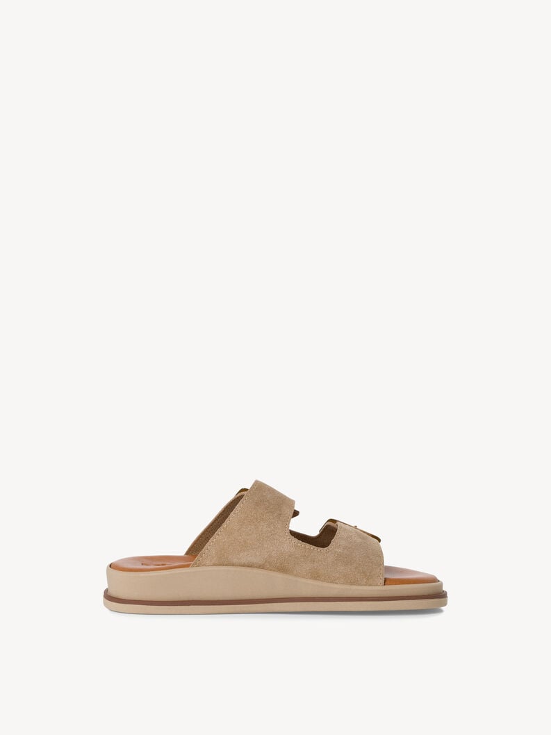 Tamaris Lederpantolette - Beige