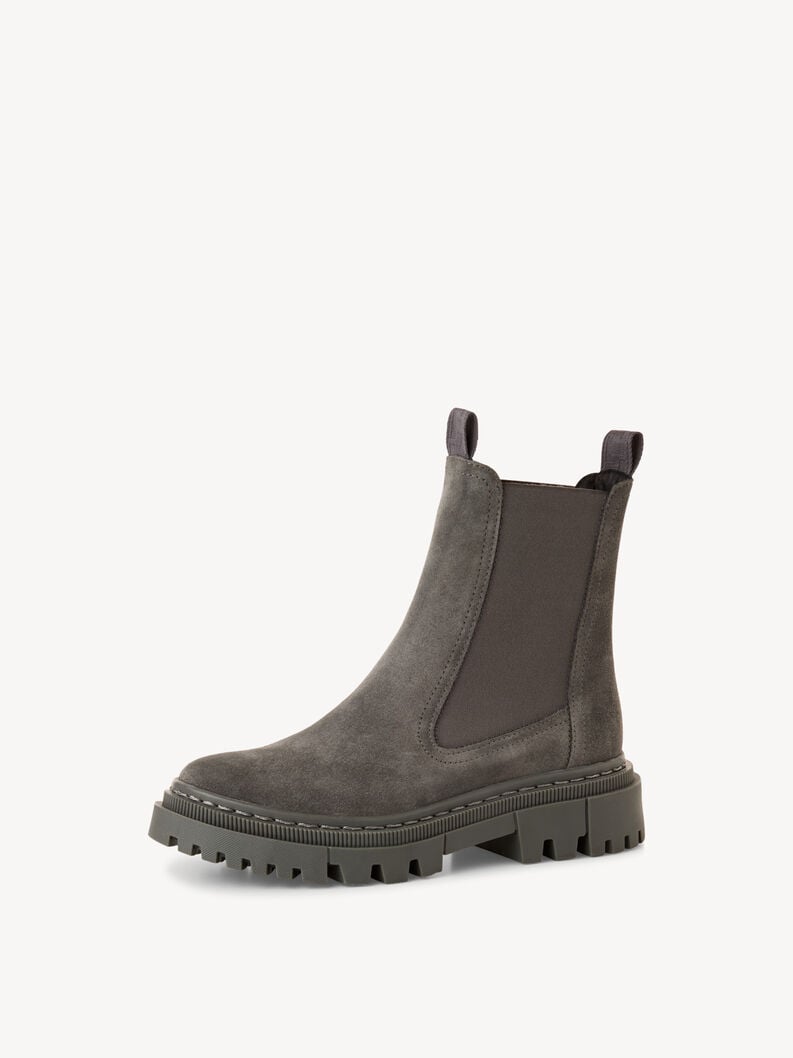 Tamaris Leder Chelsea Boot - Grau