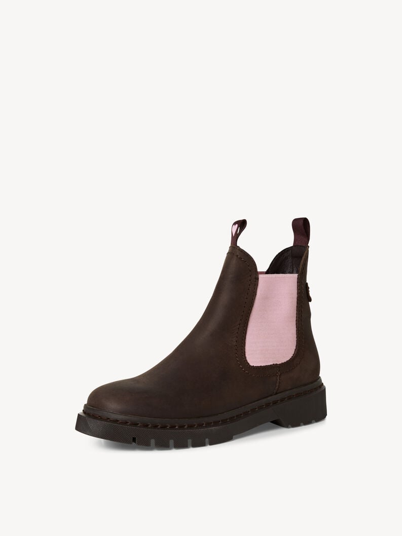 Tamaris Leder Chelsea Boot - Braun