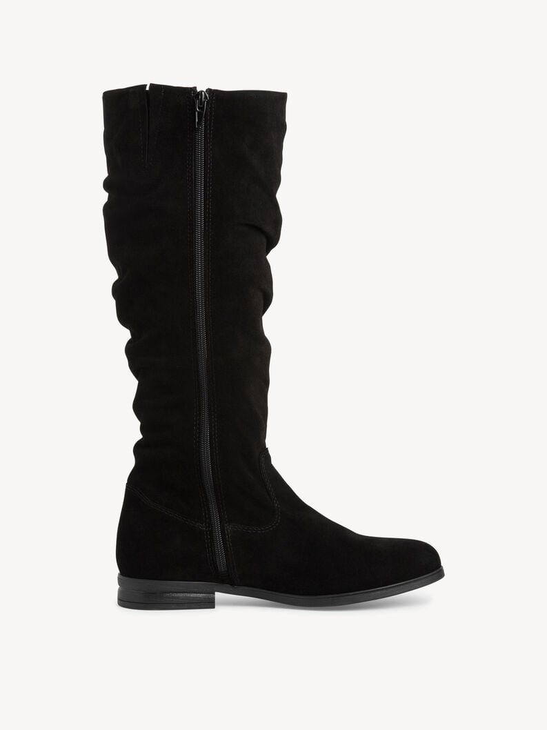 Tamaris Lederstiefel - Schwarz