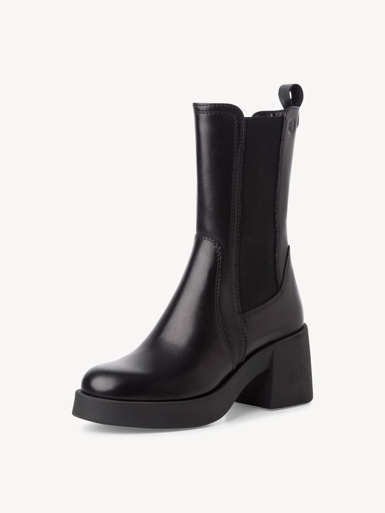 Tamaris Leder Chelsea Boot - Schwarz