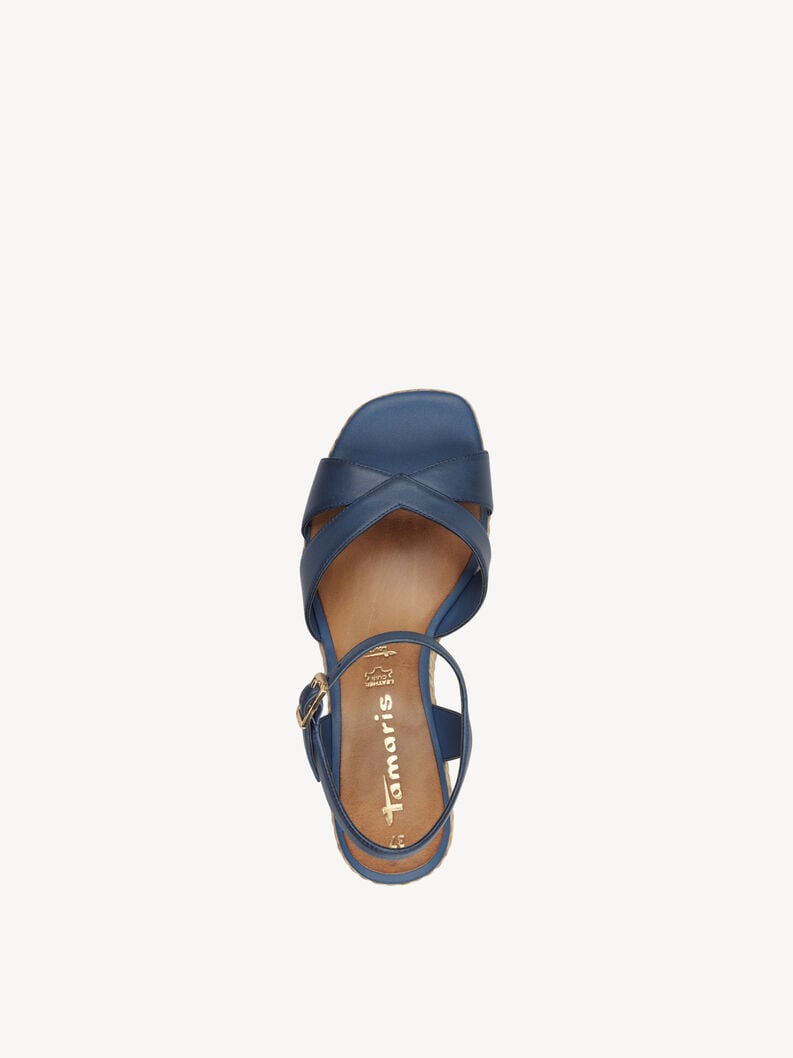 Tamaris Ledersandalette - Blau