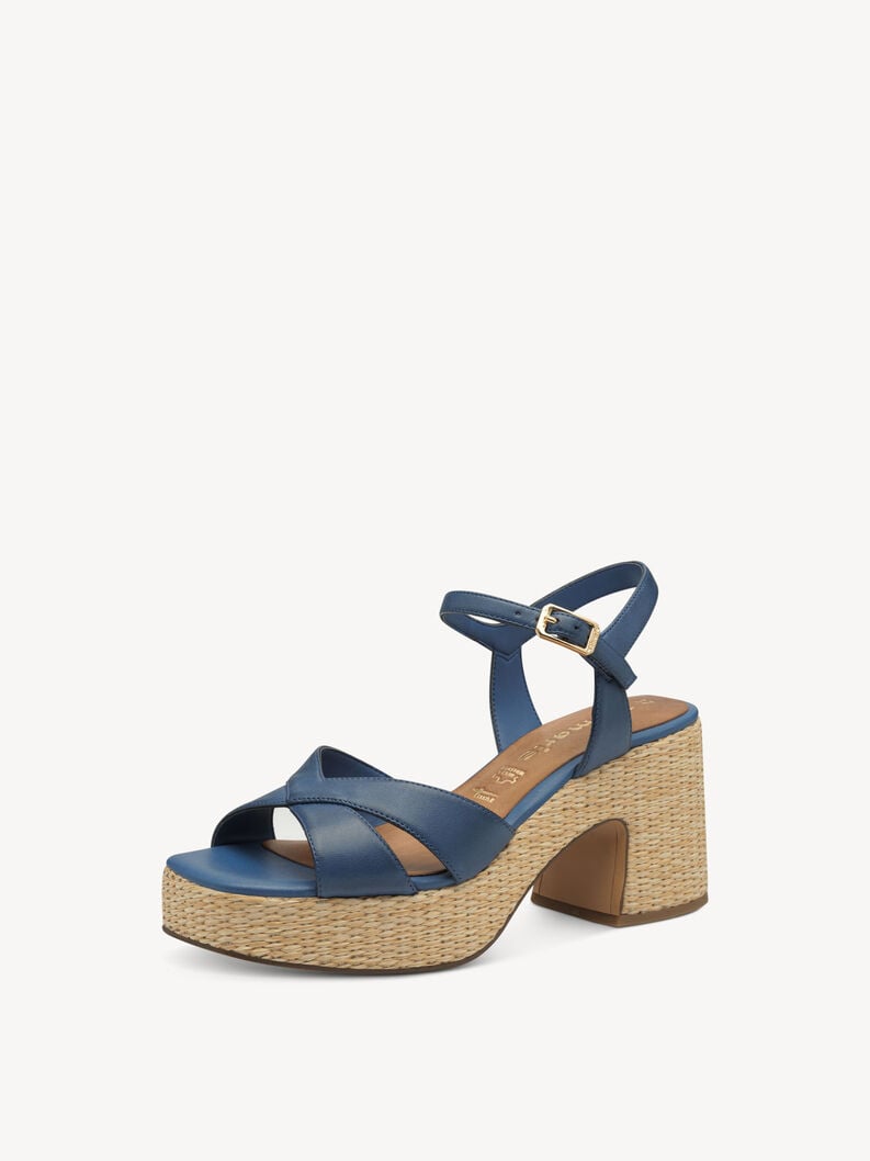Tamaris Ledersandalette - Blau