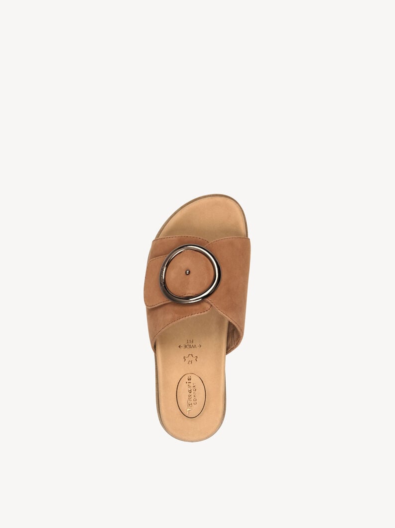 Tamaris Lederpantolette - Braun