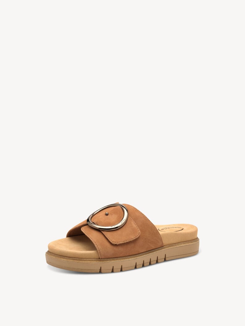Tamaris Lederpantolette - Braun