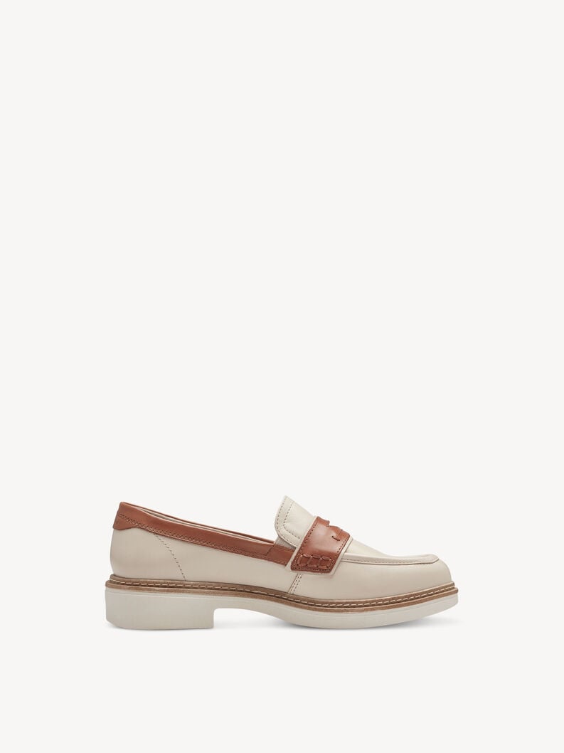 Tamaris Lederslipper - Beige