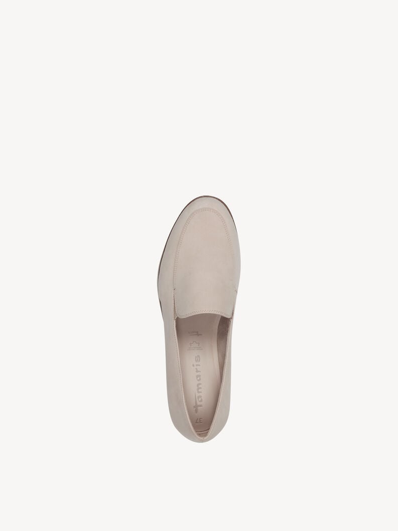Tamaris Lederslipper - Beige