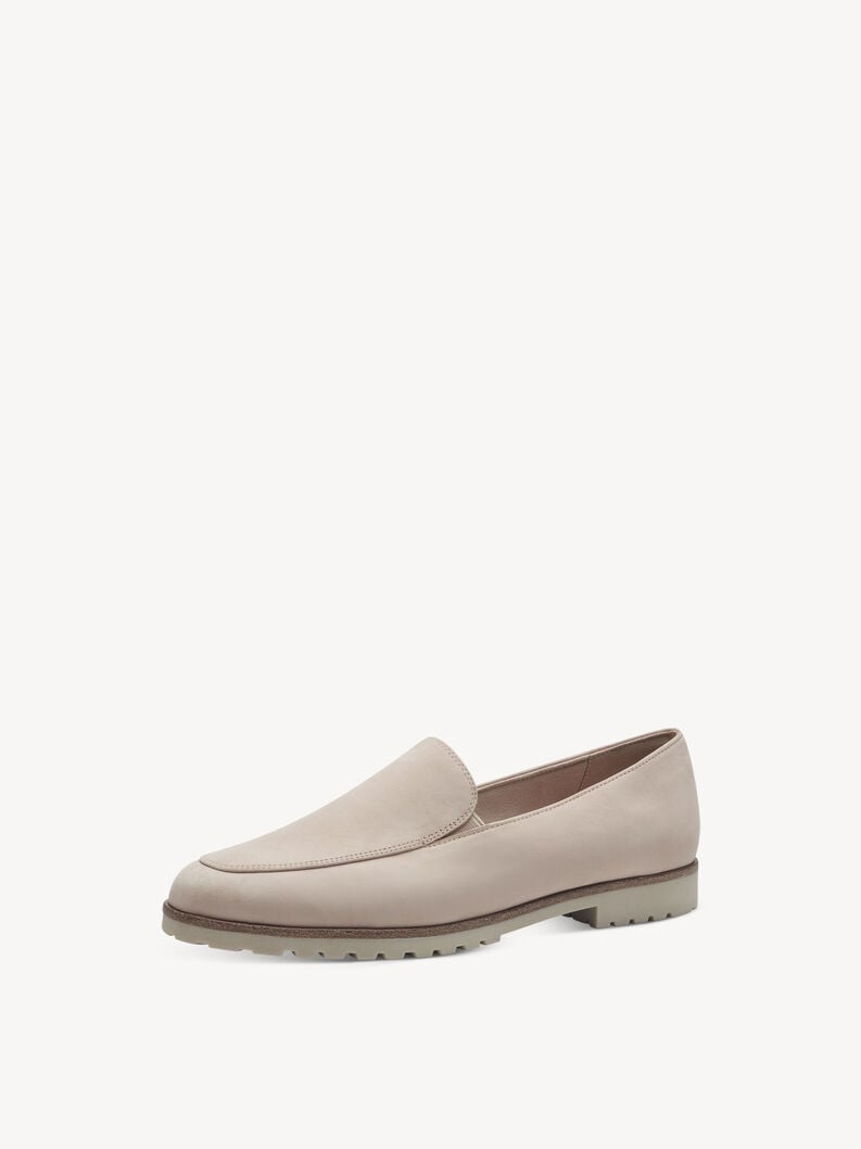 Tamaris Lederslipper - Beige