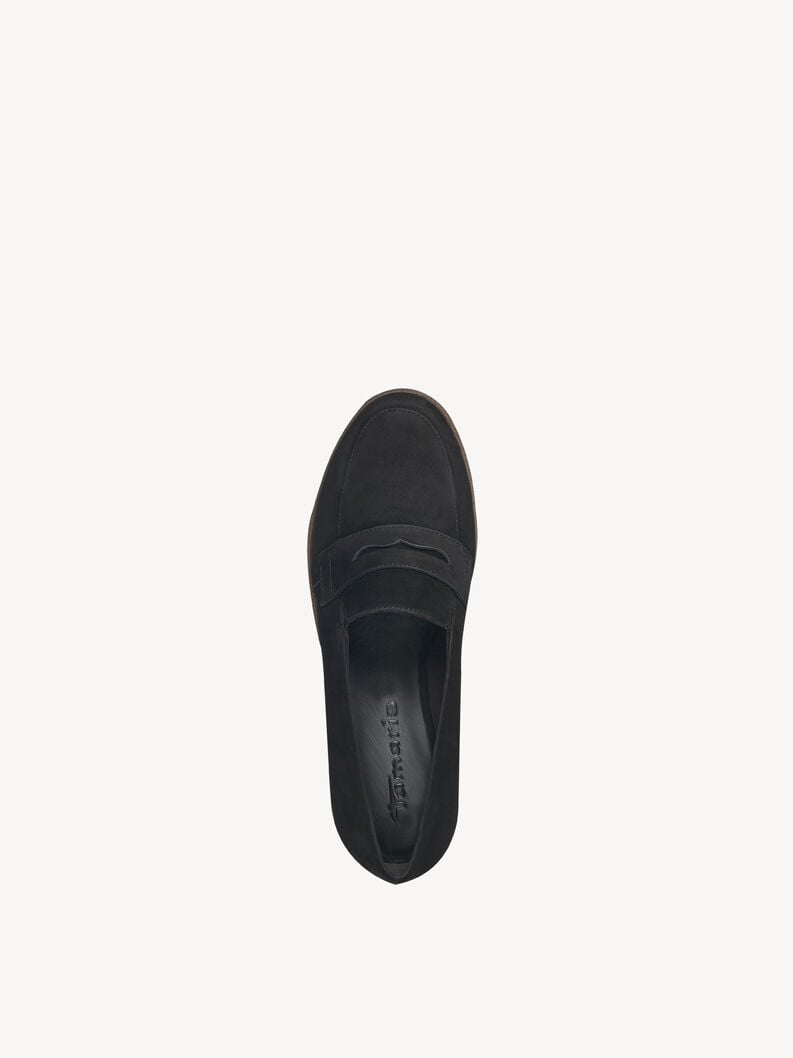 Tamaris Lederslipper - Schwarz