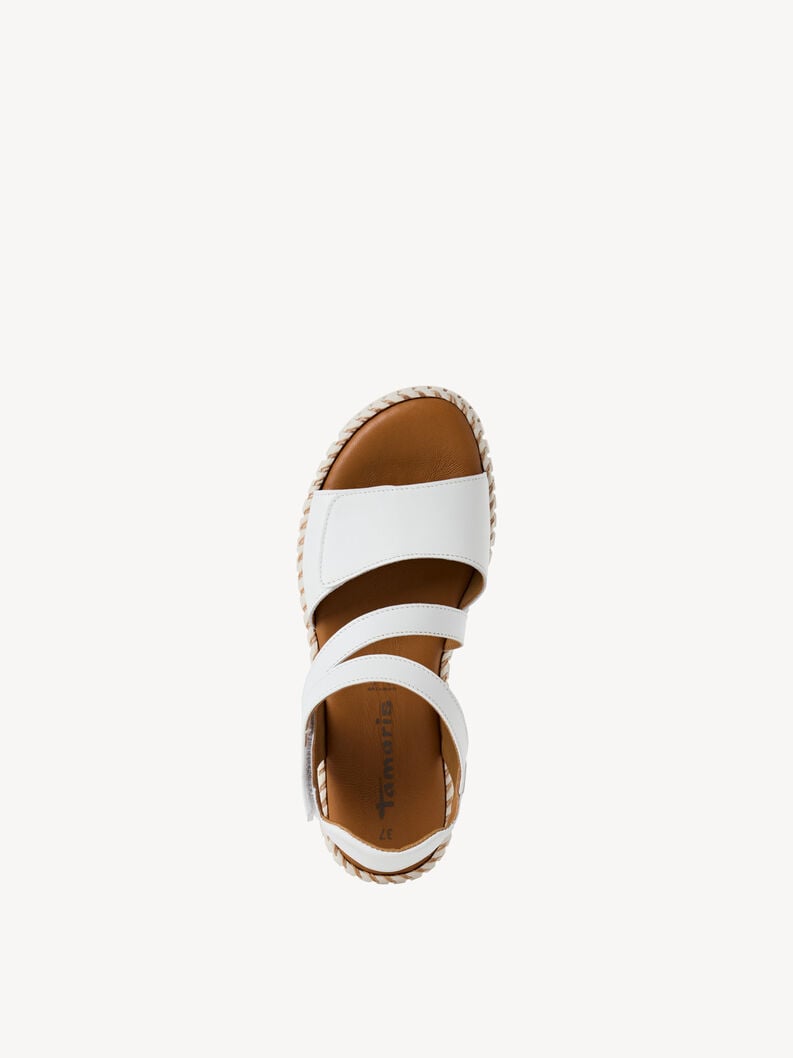 Tamaris Ledersandalette - Weiß
