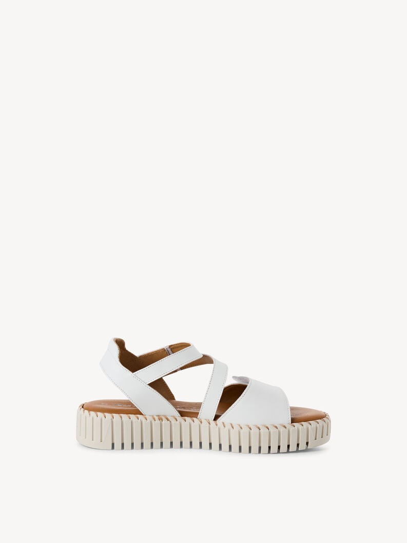 Tamaris Ledersandalette - Weiß