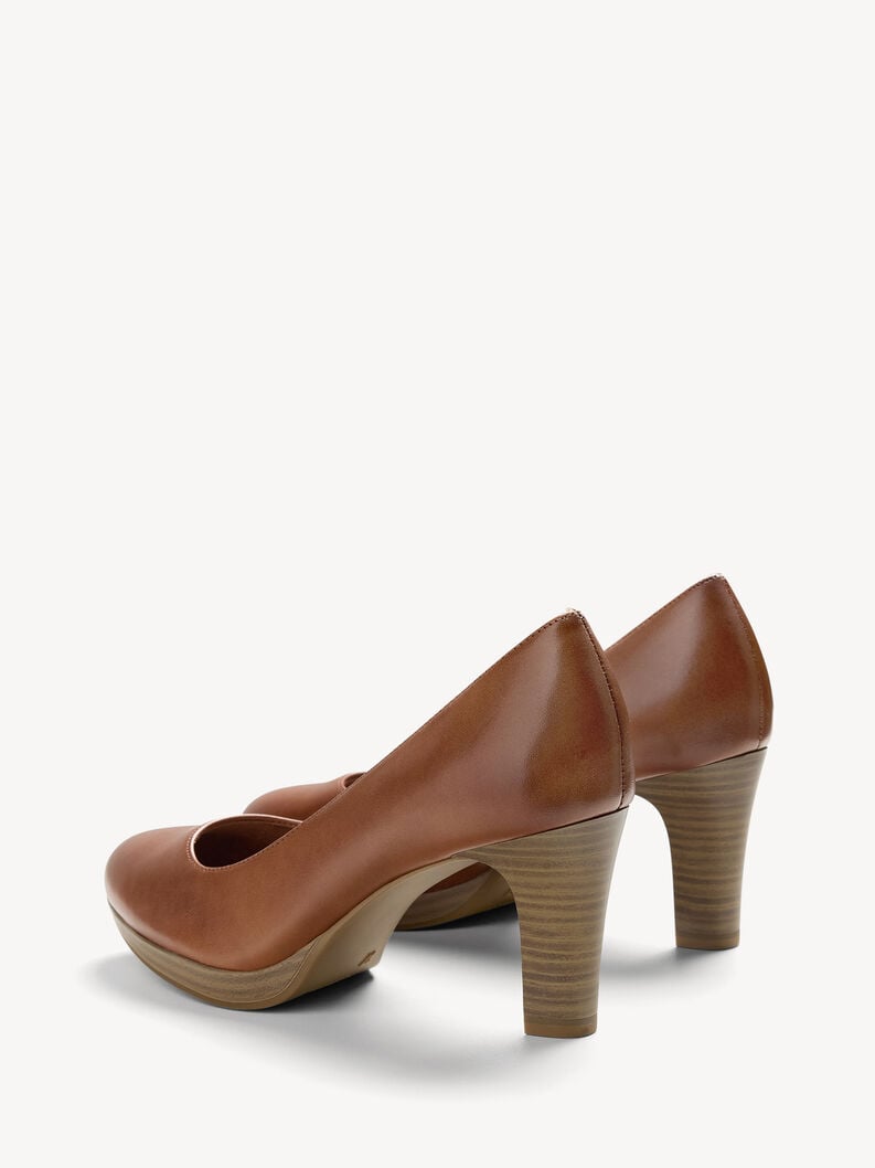 Tamaris Lederpumps - Braun