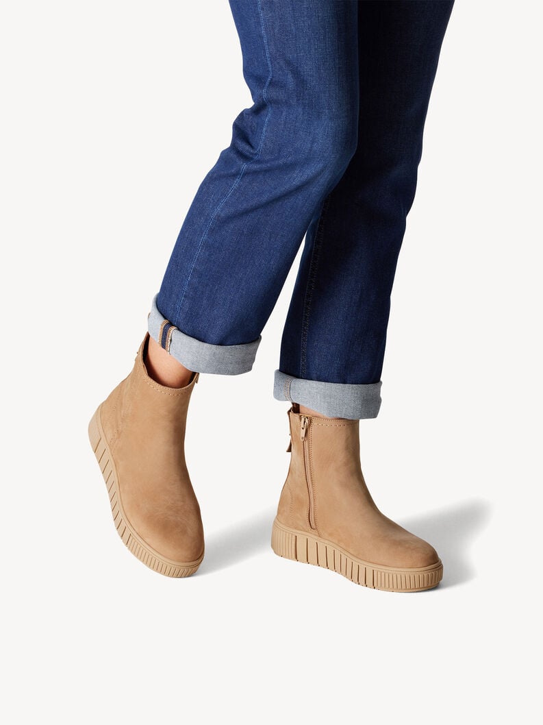 Tamaris Lederstiefelette - Braun