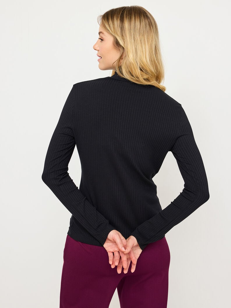 Tamaris Langarmshirt - Schwarz
